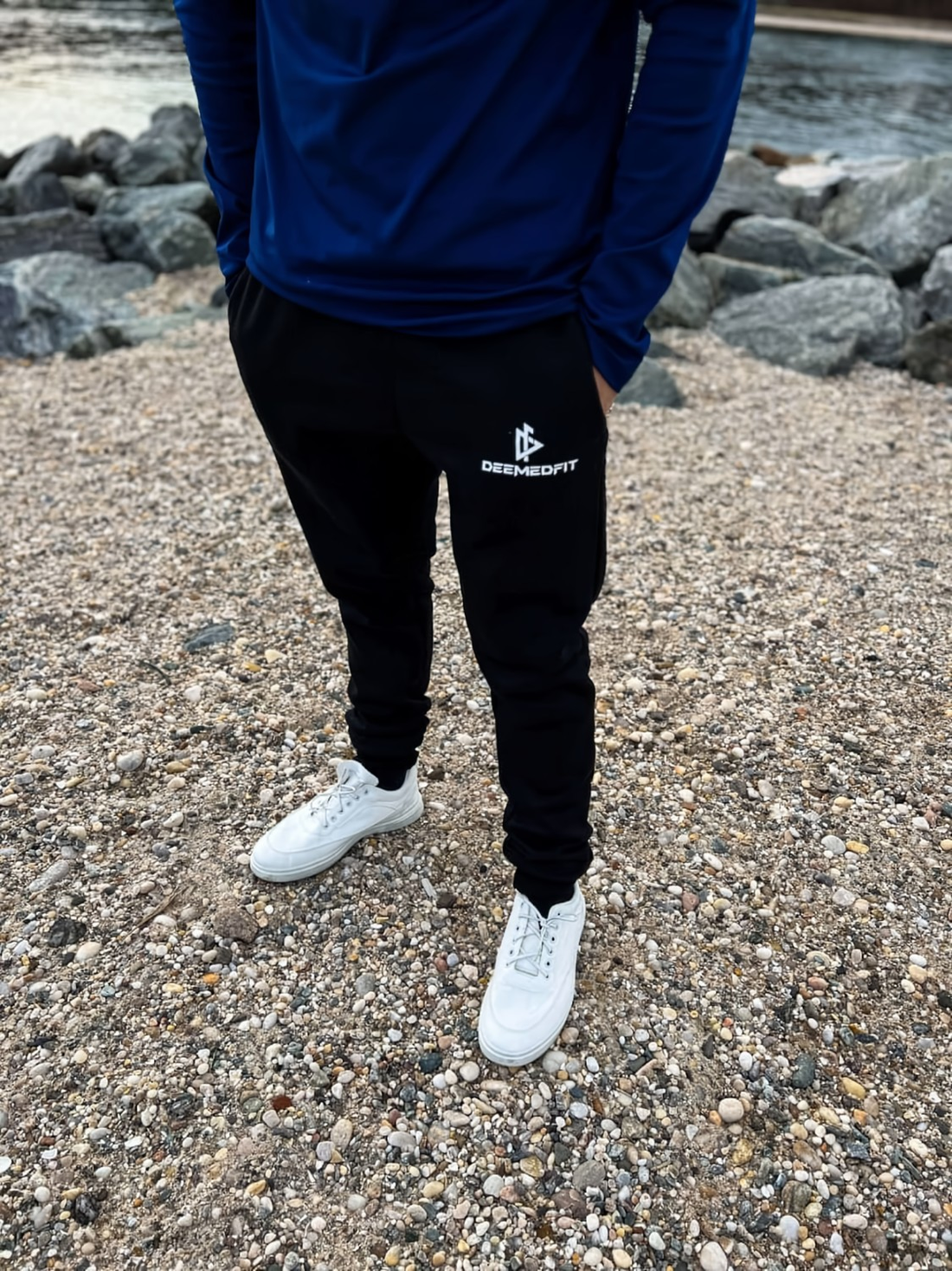 DeemedFit Black 100% cotton joggers