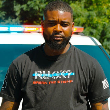 Blue Line Stigma-Breaking Tee - Mental Health Awareness for Law Enforcement - DeemedFit
