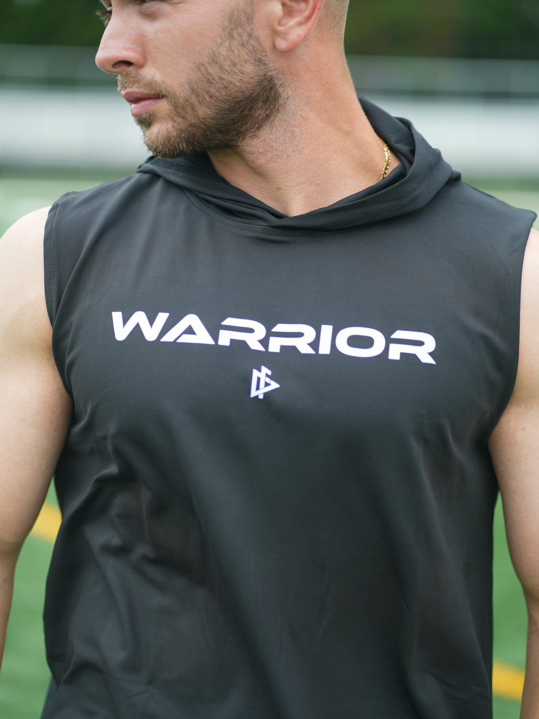 Sleeveless Black DeemedFit Warrior Hoodie