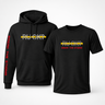 Gold Line Hoodie + Tee bundle with R U OK? graphic for 911 dispatchers - DeemedFit