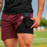 Tactical Short in Red colorway, product detail view