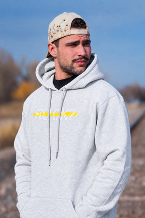 Stigma-Breaking Hoodie - Gold Line (Heather Grey)