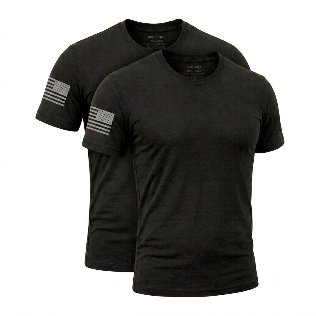 Capsule Tee in Blackout, photo 9 - Everyday First Responder Tee - DeemedFit