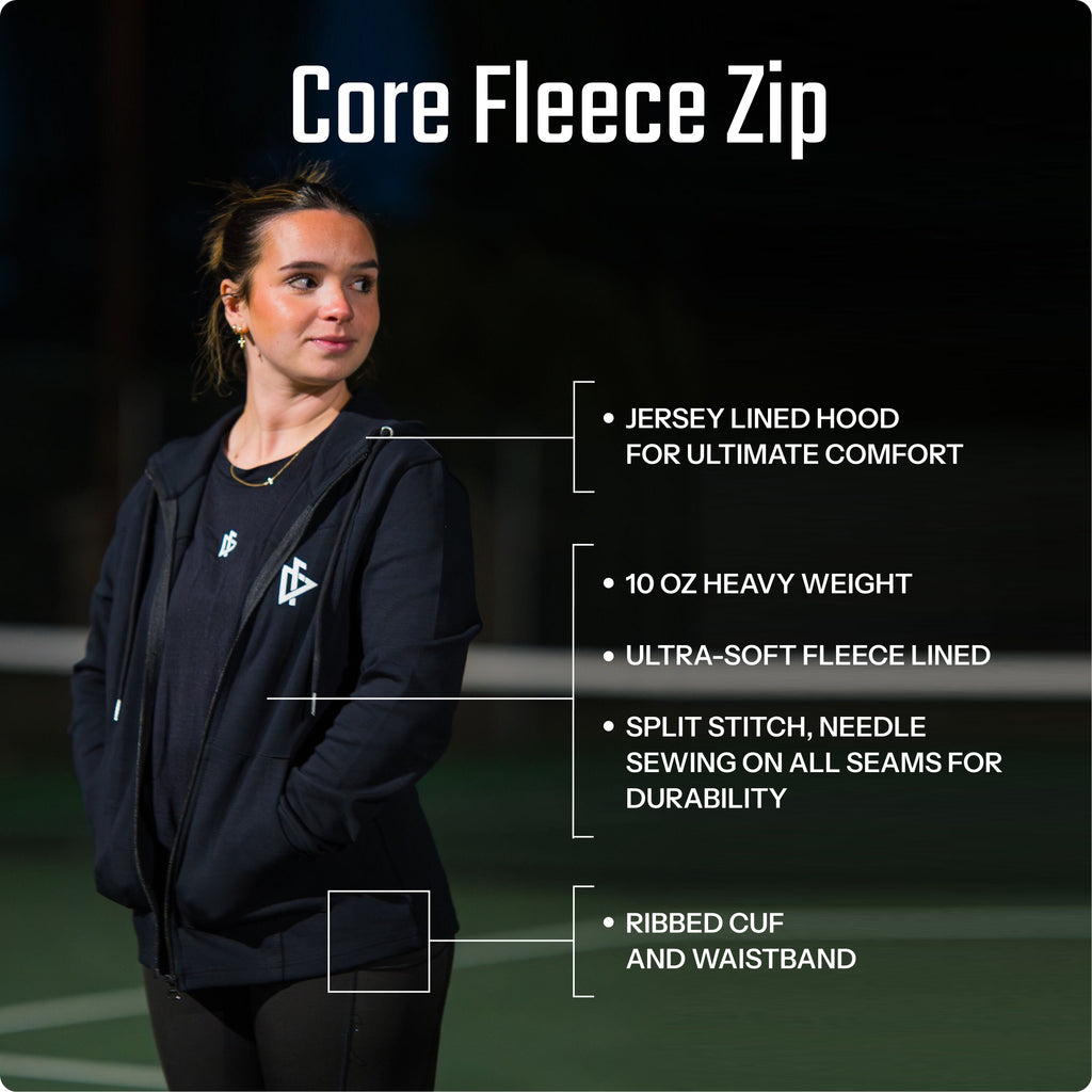Women's Core Fleece Zip Lifestyle Shot - DeemedFit Women's First Responder Apparel