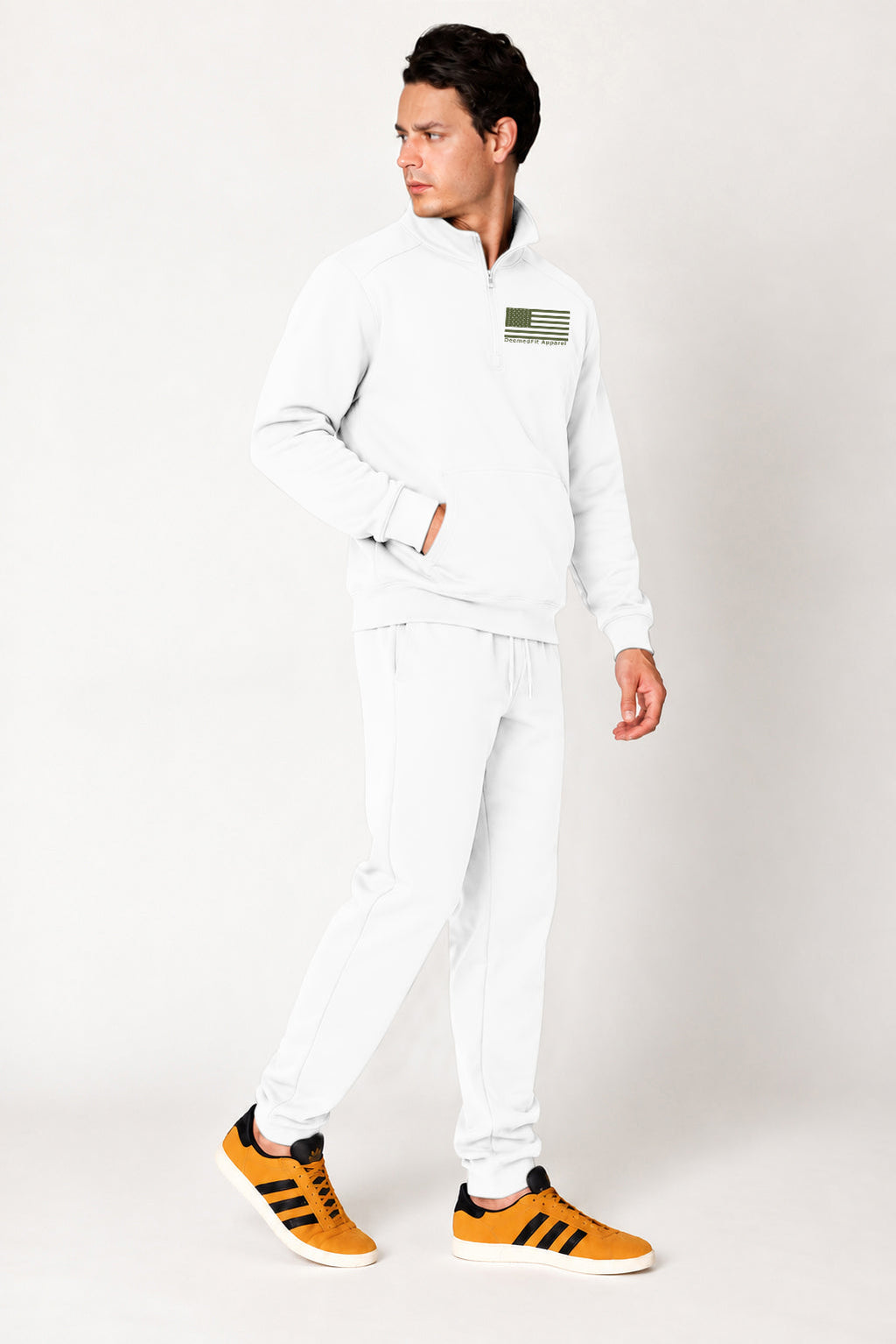 Green Line Quarter Zip Pullover | Military & Veteran Support