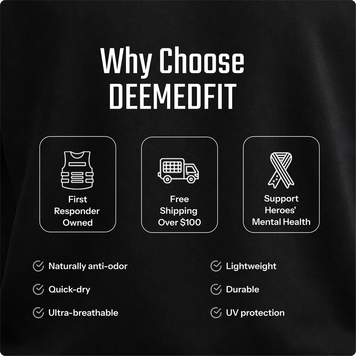 Core 1/4 Zip Lifestyle Outdoor Shot - DeemedFit First Responder Athletic Apparel