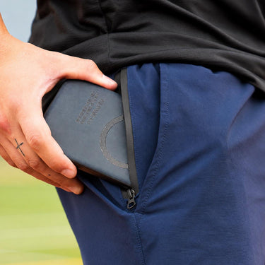 Tactical Short in Midnight colorway, side detail view