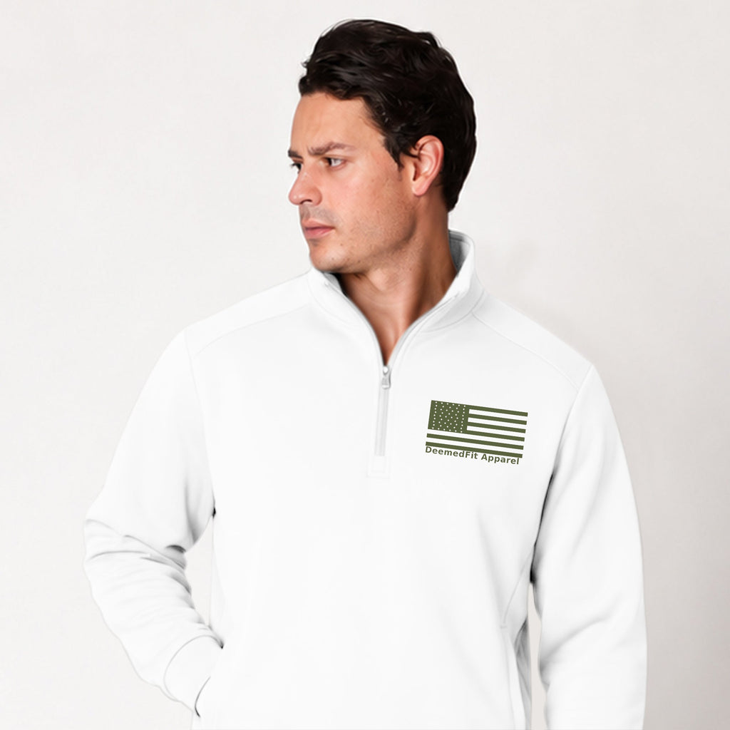 Green Line Quarter Zip Pullover | Military & Veteran Support