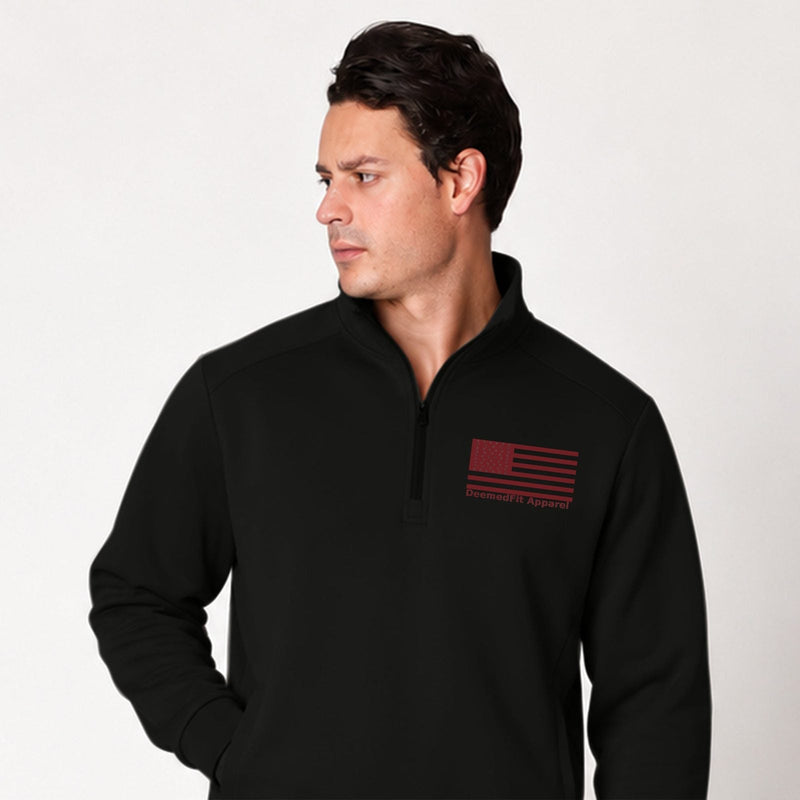 Red Line Quarter Zip Pullover | Firefighter & EMS Support