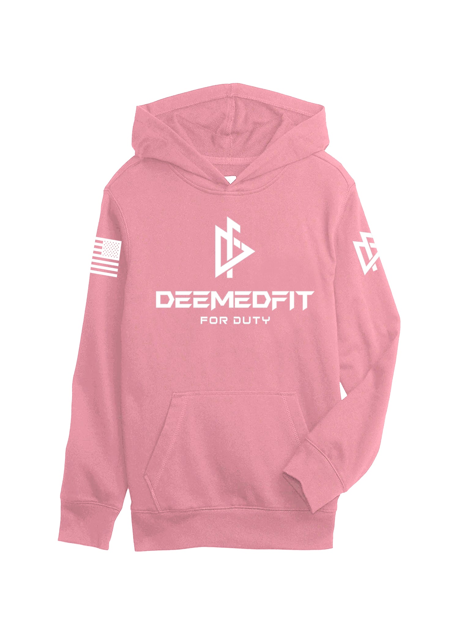 DeemedFit Pink Cotton Hoodie