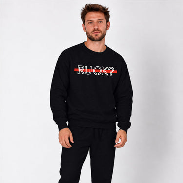Red Line Firefighter & EMT Crewneck | Heavyweight 400 GSM