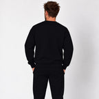 Red Line Heavyweight Crewneck, photo 11 - Firefighter and EMT Mental Health Apparel - DeemedFit #black