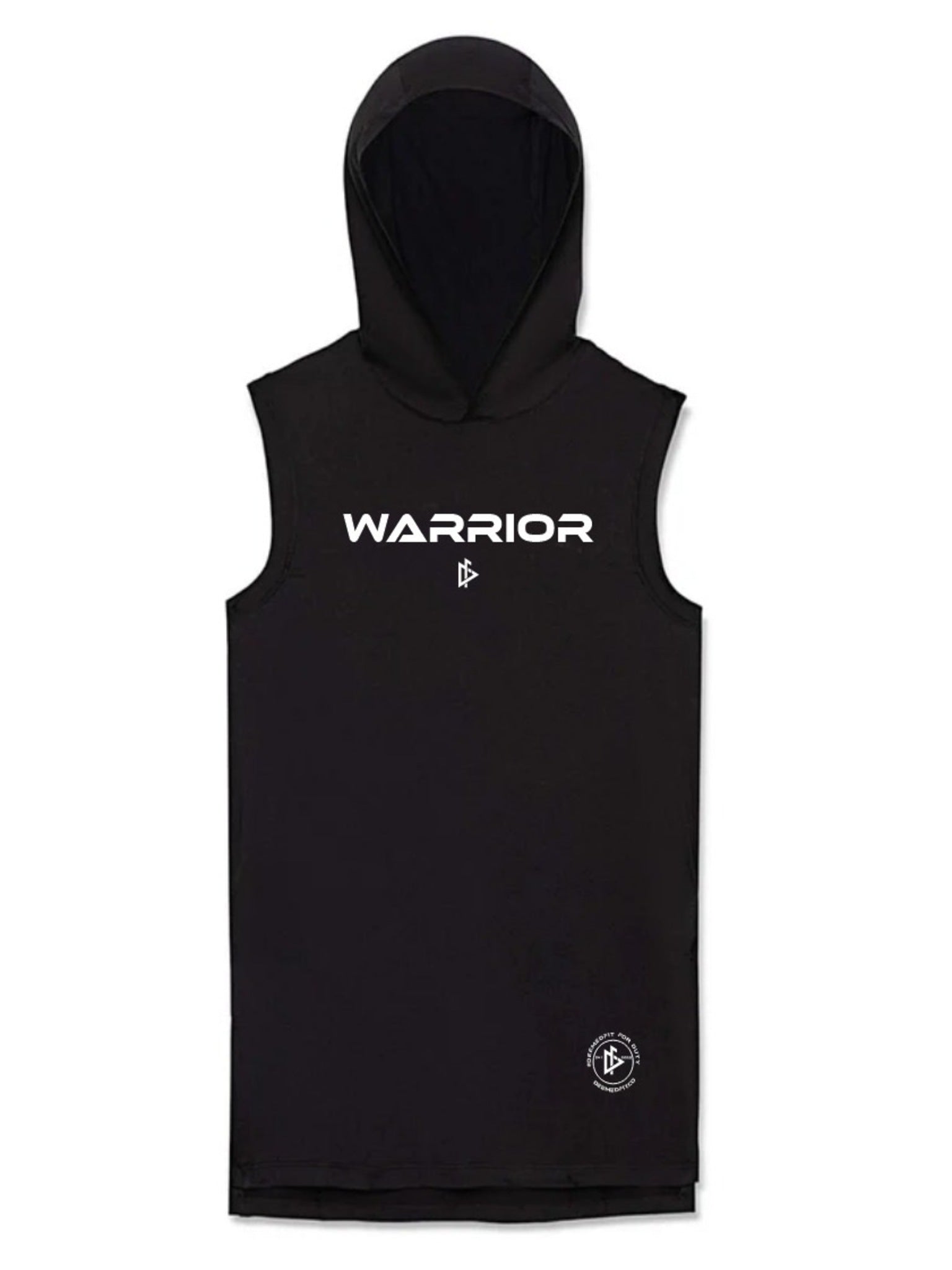 Sleeveless Black DeemedFit Warrior Hoodie