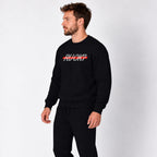 Red Line Heavyweight Crewneck, photo 5 - Firefighter and EMT Mental Health Apparel - DeemedFit #black