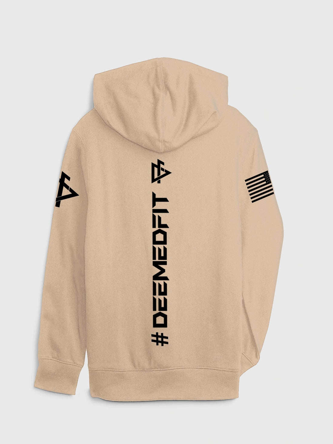 DeemedFit Beige Essential Cotton Hoodie