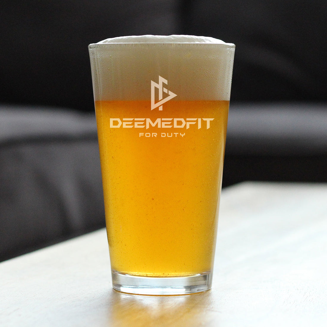 DeemedFit - Pint Glass for Beer - 16 oz Glasses