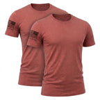 Capsule Tee in Rust, photo 7 - Everyday First Responder Tee - DeemedFit