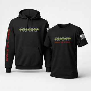 DeemedFit Redline Bundle - Firefighter Stigma-Breaking Hoodie and Tee Set