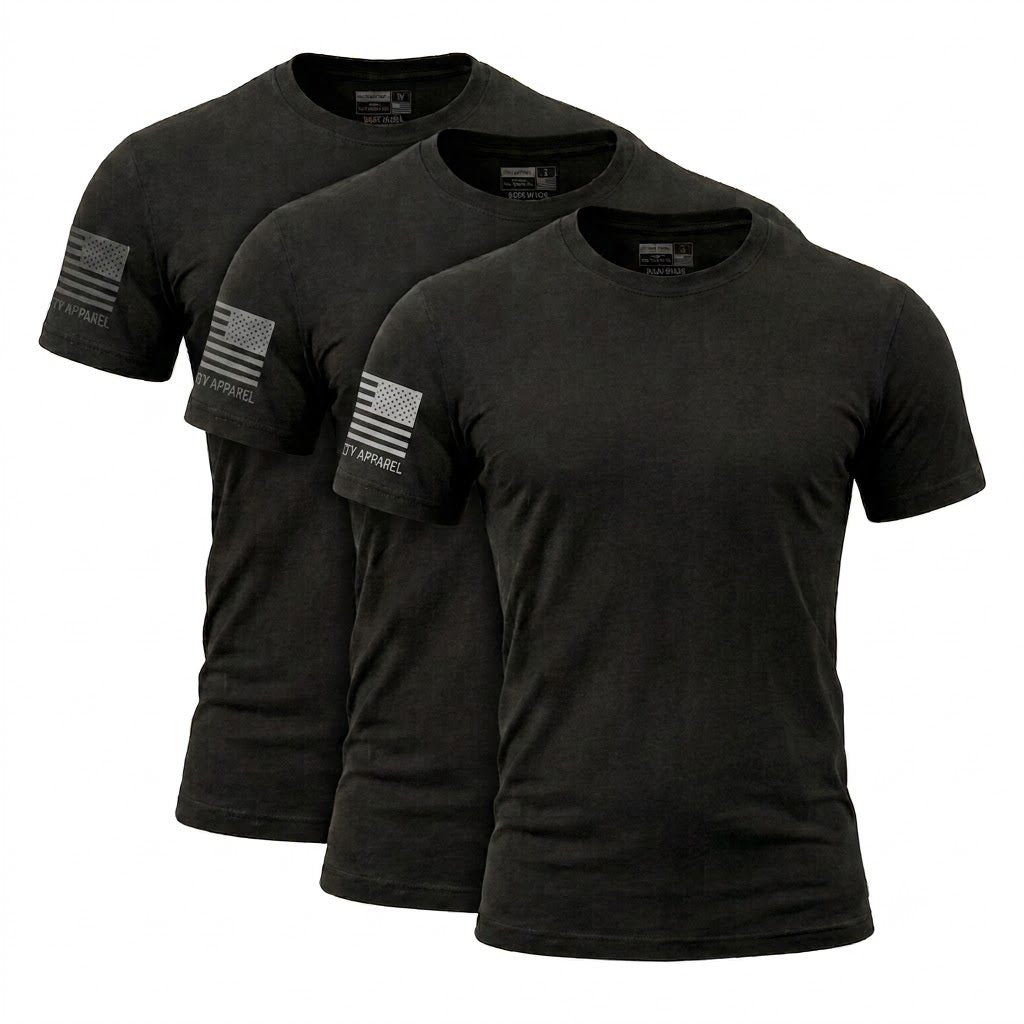 Capsule Tee in Blackout, photo 8 - Everyday First Responder Tee - DeemedFit