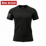 Capsule Tee Blackout Front View - First Responder Everyday Performance Tee - DeemedFit