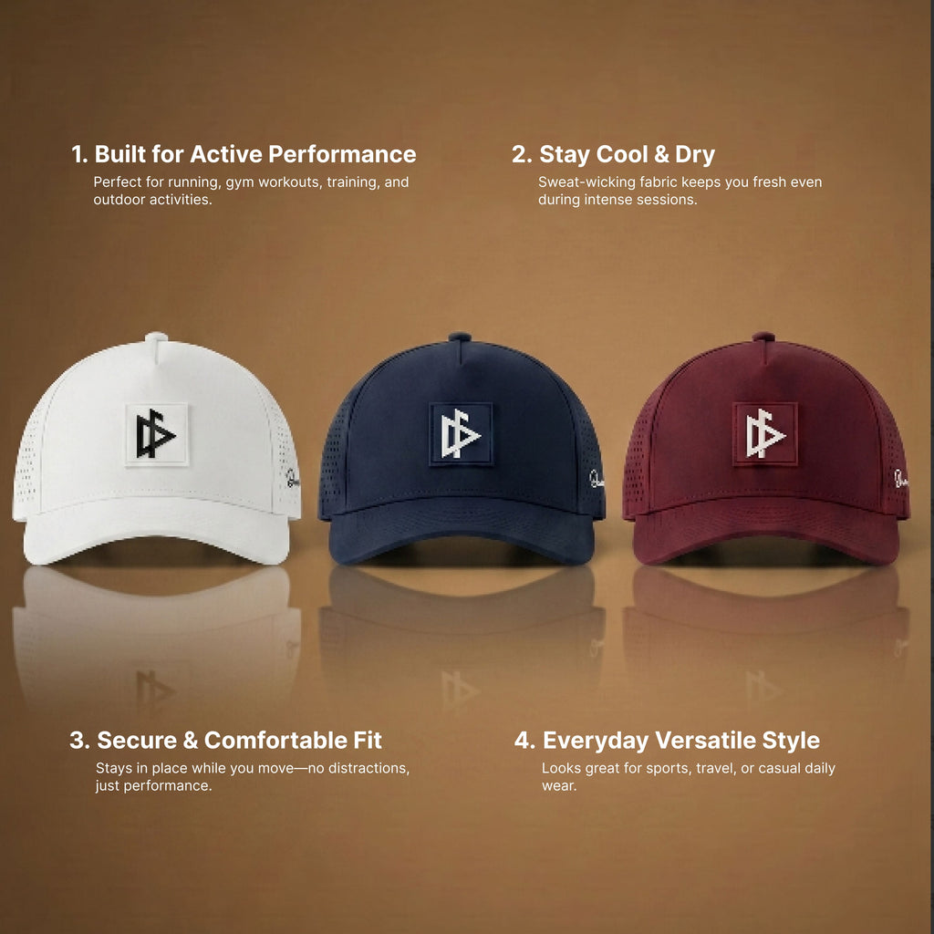Core Performance Hat Lifestyle Shot - First Responder Athletic Cap - DeemedFit