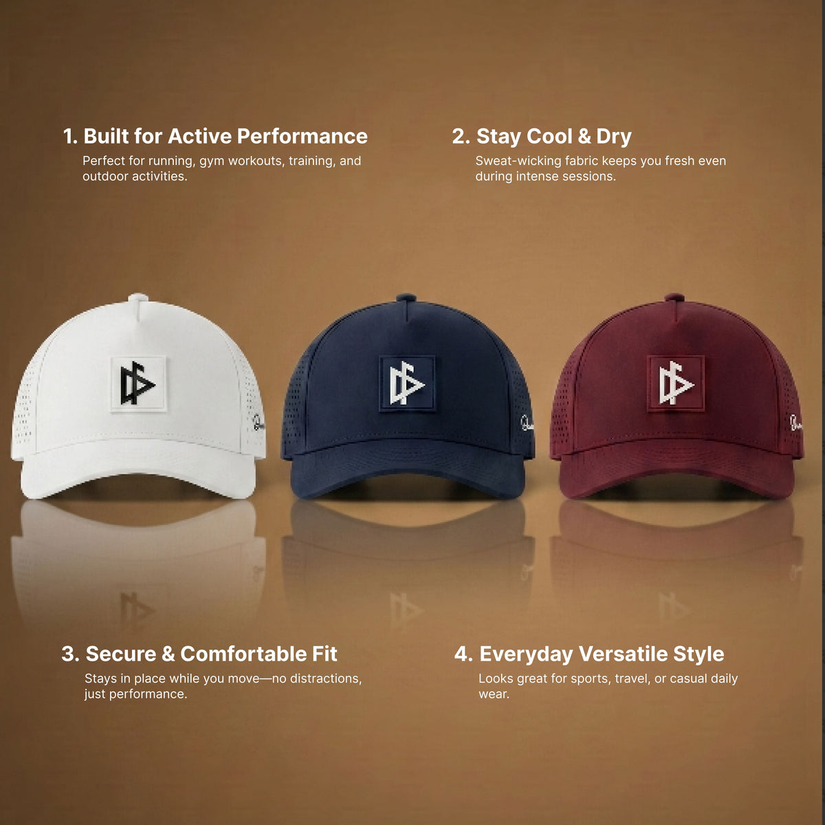 Core Performance Hat Lifestyle Shot - First Responder Athletic Cap - DeemedFit