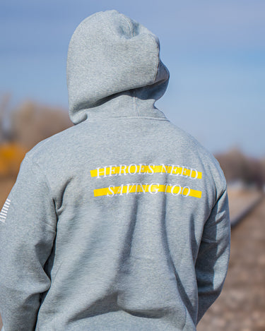 Gold Line Stigma Breaking Hoodie- Heather Grey