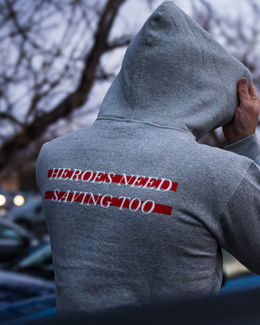 Red Line Stigma Breaking Hoodie- Heather Grey