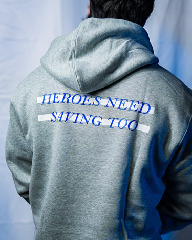 White Line Stigma Breaking Hoodie- Heather Grey