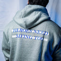 Stigma-Breaking Hoodie - White Line (Heather Grey)