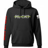 Stigma-Breaking Green Line Hoodie Front View - Border Patrol Mental Health Awareness Apparel - DeemedFit