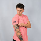 Capsule Tee in Rust, back view - Everyday First Responder Tee - DeemedFit