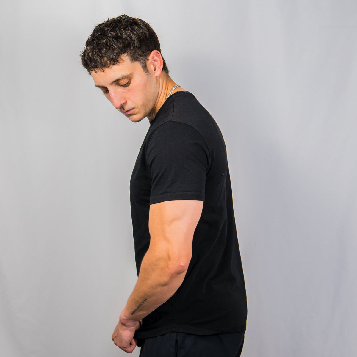 Capsule Tee in Blackout, photo 6 - Everyday First Responder Tee - DeemedFit