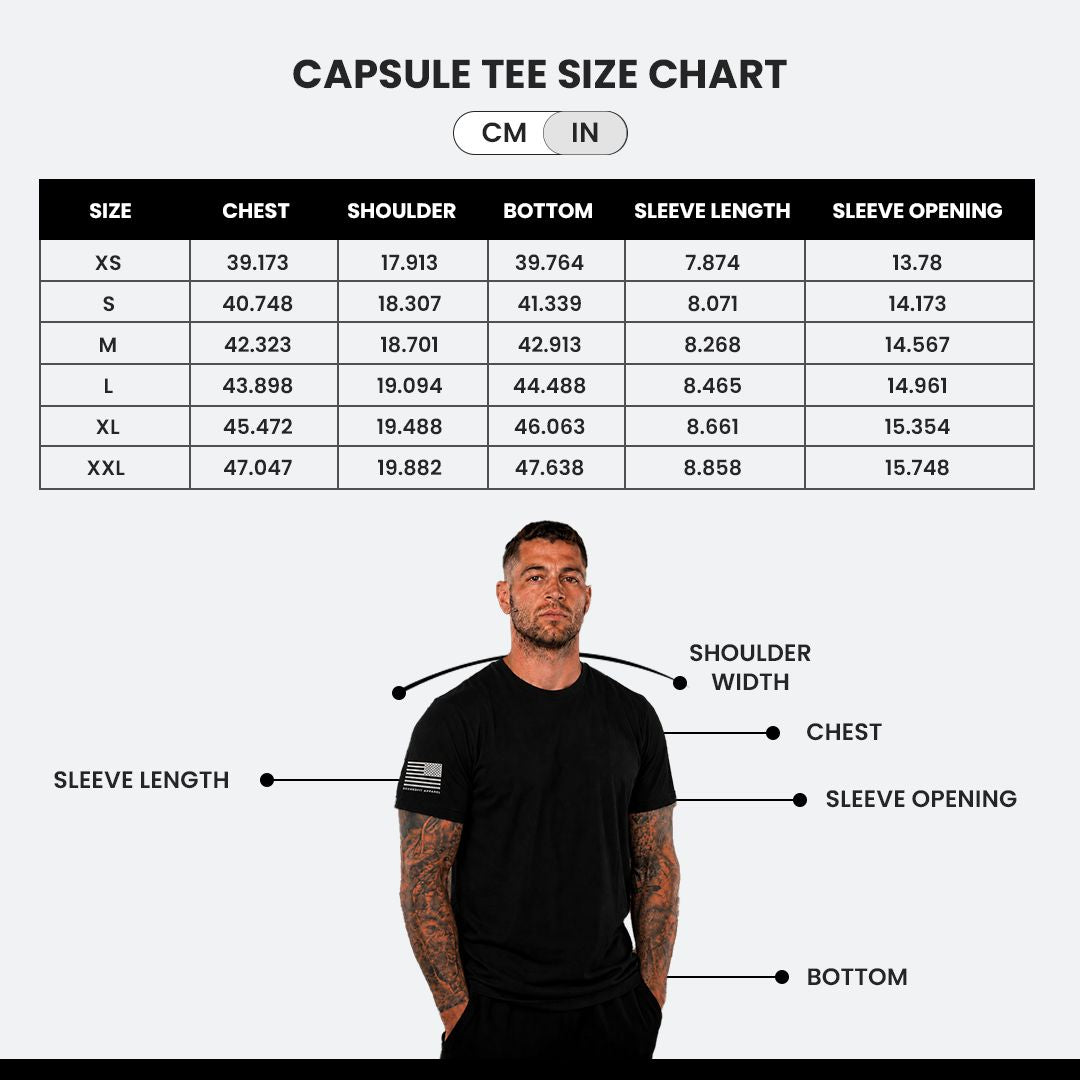 Capsule Tee, everyday athletic tee for first responders, part of the Capsule Tee 3-Pack