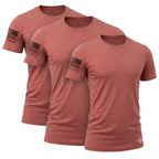 Capsule Tee in Rust, photo 6 - Everyday First Responder Tee - DeemedFit