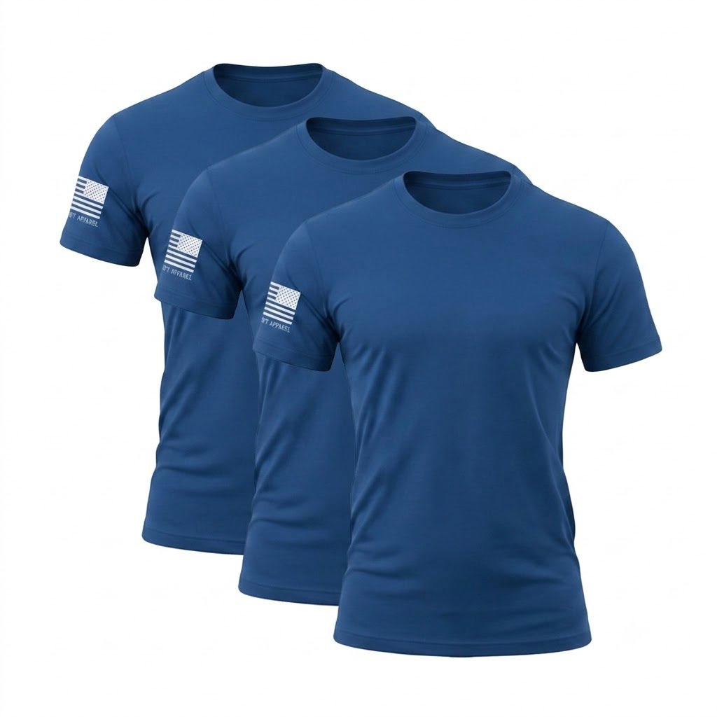 Capsule Tee in Midnight Navy, photo 6 - Everyday First Responder Tee - DeemedFit