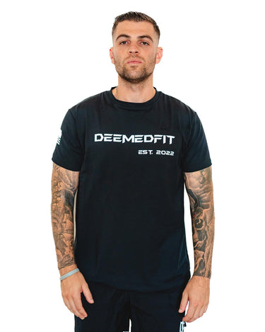Men's Gym Tee "Compellence"- Black