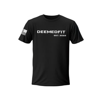 Men's Compellence Gym Tee Black - First Responder Performance Training Shirt - DeemedFit