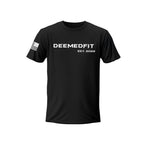 Men's Compellence Gym Tee Black - First Responder Performance Training Shirt - DeemedFit