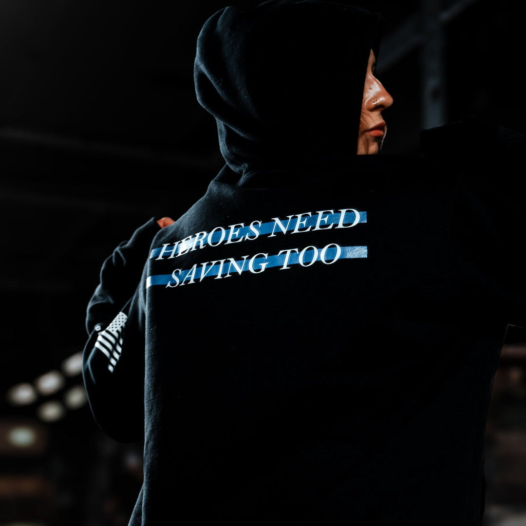 Blue Line Hoodie + Tee bundle - Stigma-Breaking set, view 3