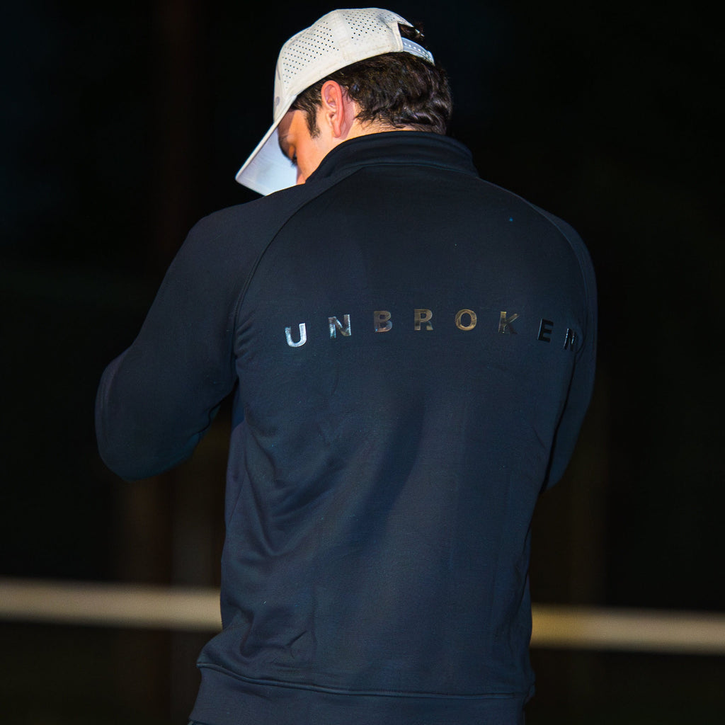 Core 1/4 Zip Fleece Training Layer Front View - Men's Gym Golf Outdoor Layer - DeemedFit