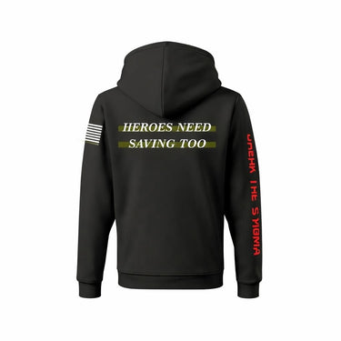 Green Line Stigma-Breaking Hoodie Worn by First Responder - RU OK? Border Patrol Apparel - DeemedFit