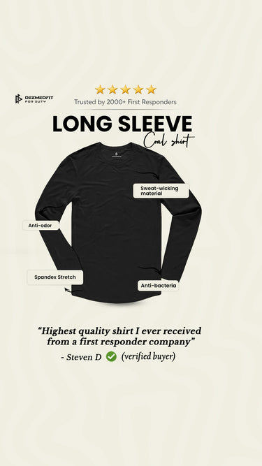 Long Sleeve Dry Fit Shirt - Coal