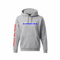 Stigma-Breaking Hoodie - Blue Line (Heather Grey)