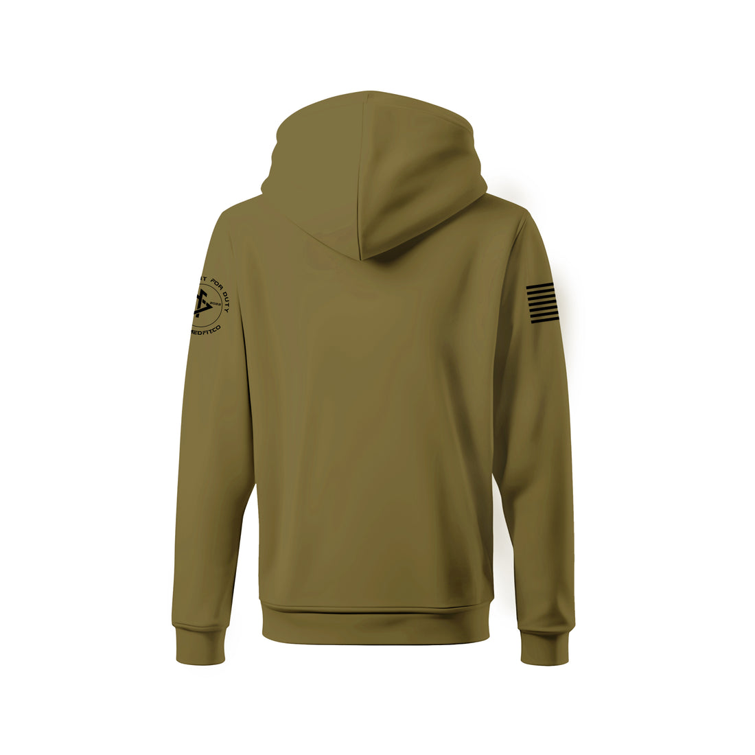 Pullover Hoodie "Liberty & Justice" - Olive