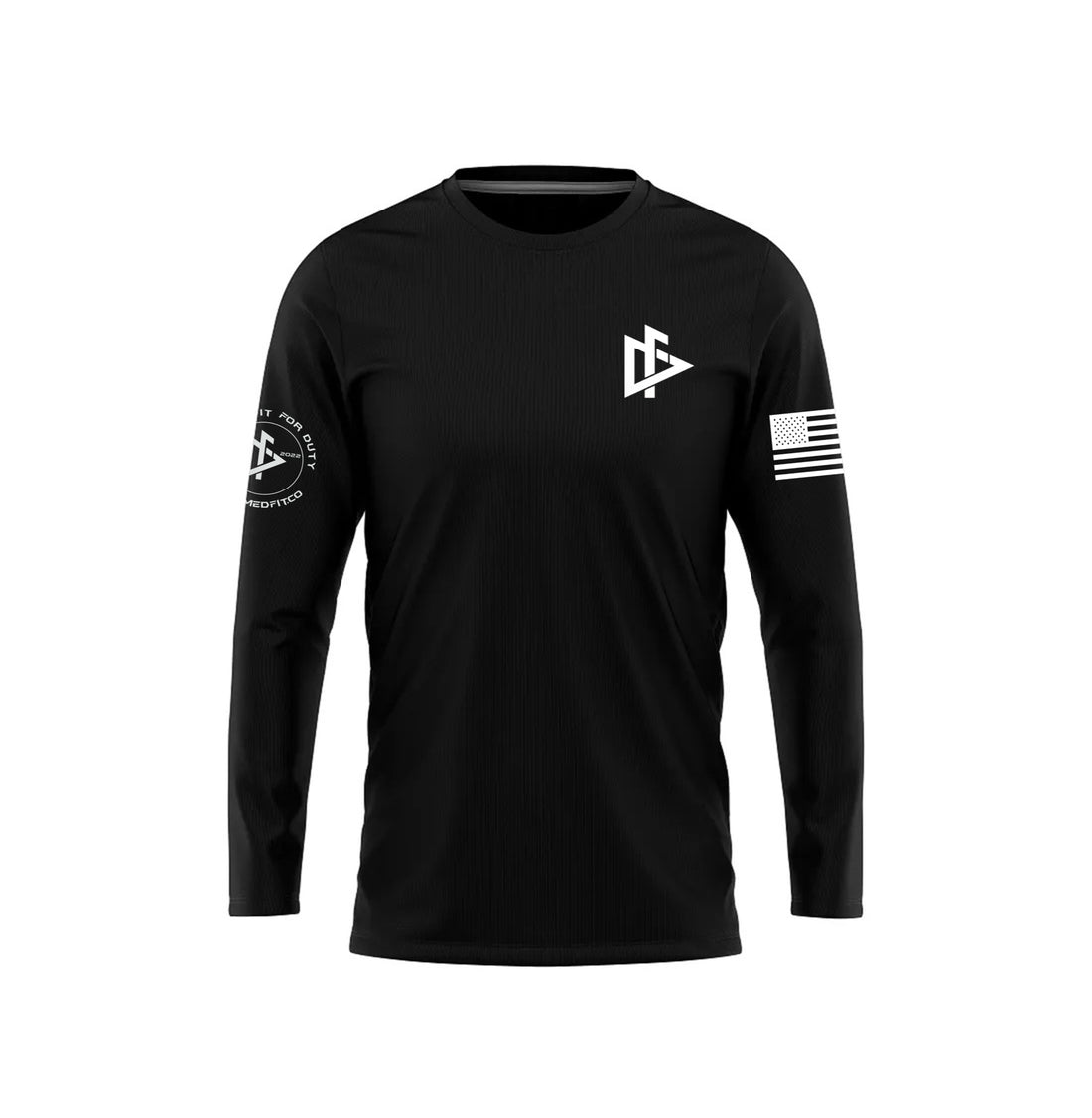 long sleeve black shirt DeemedFit 