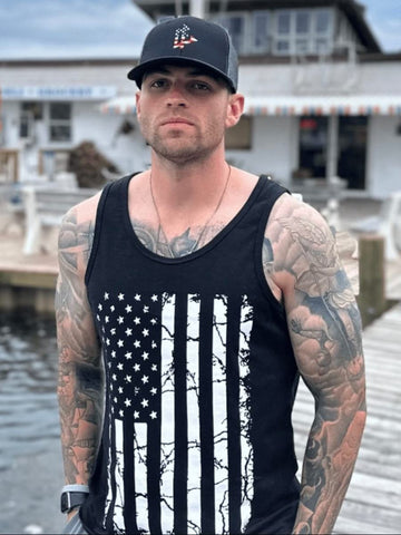 DeemedFit Patriotic Tank and Hat