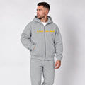 Heavyweight Zip-Up Stigma-Breaking Hoodie - Gold Line