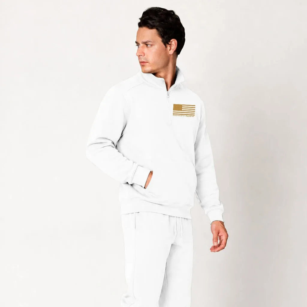 Gold Line Quarter Zip Pullover | 911 Dispatcher Support