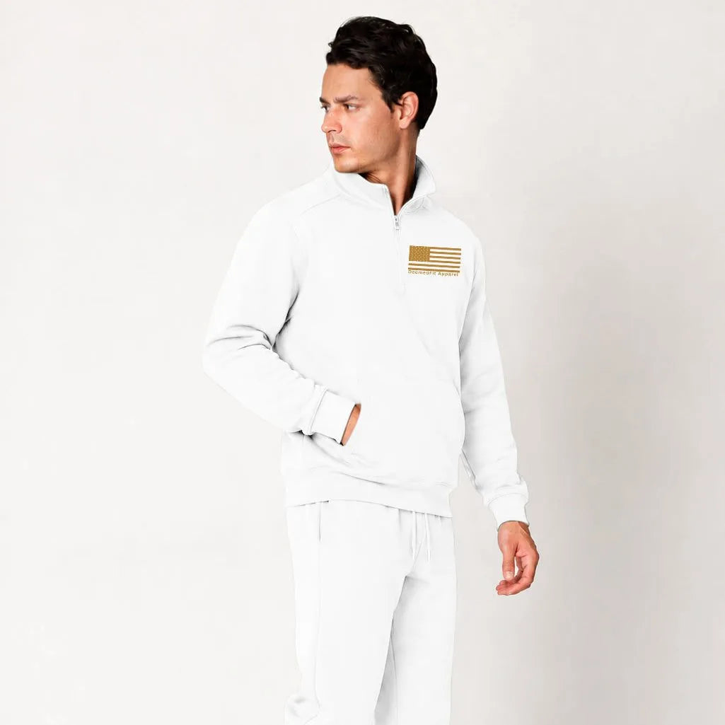 Gold Line Quarter Zip Pullover | 911 Dispatcher Support